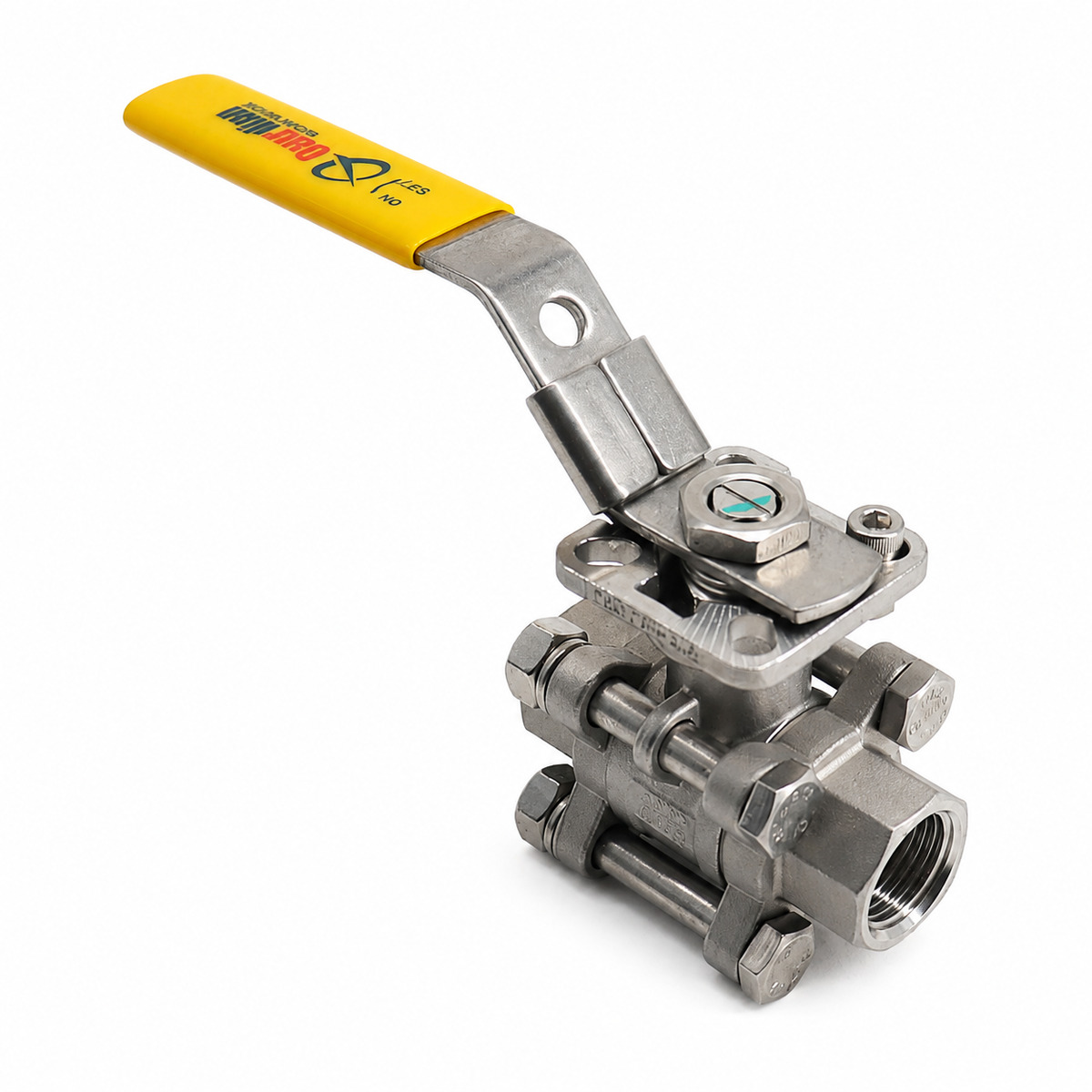 3PC Ball Valve with Mounting Pad