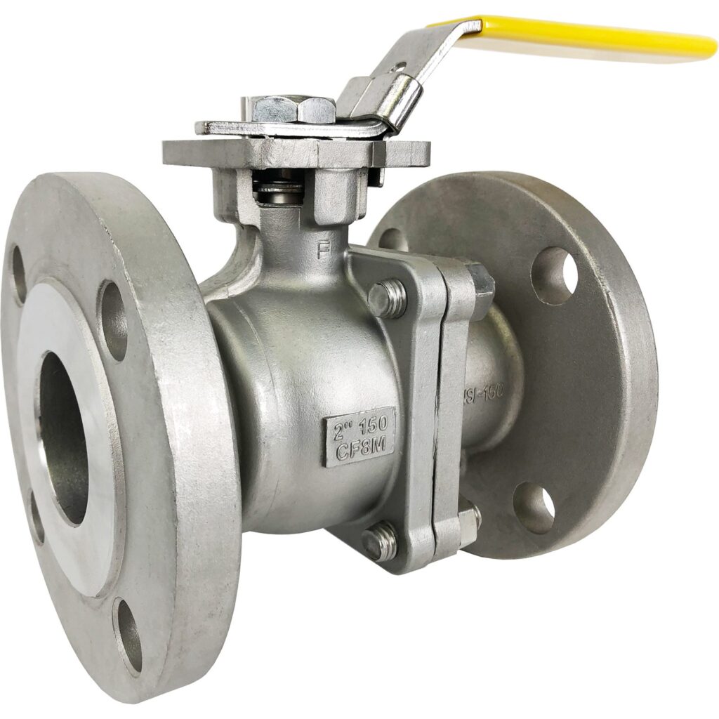 2-Piece Flanged Ball Valve with Mounting Pad